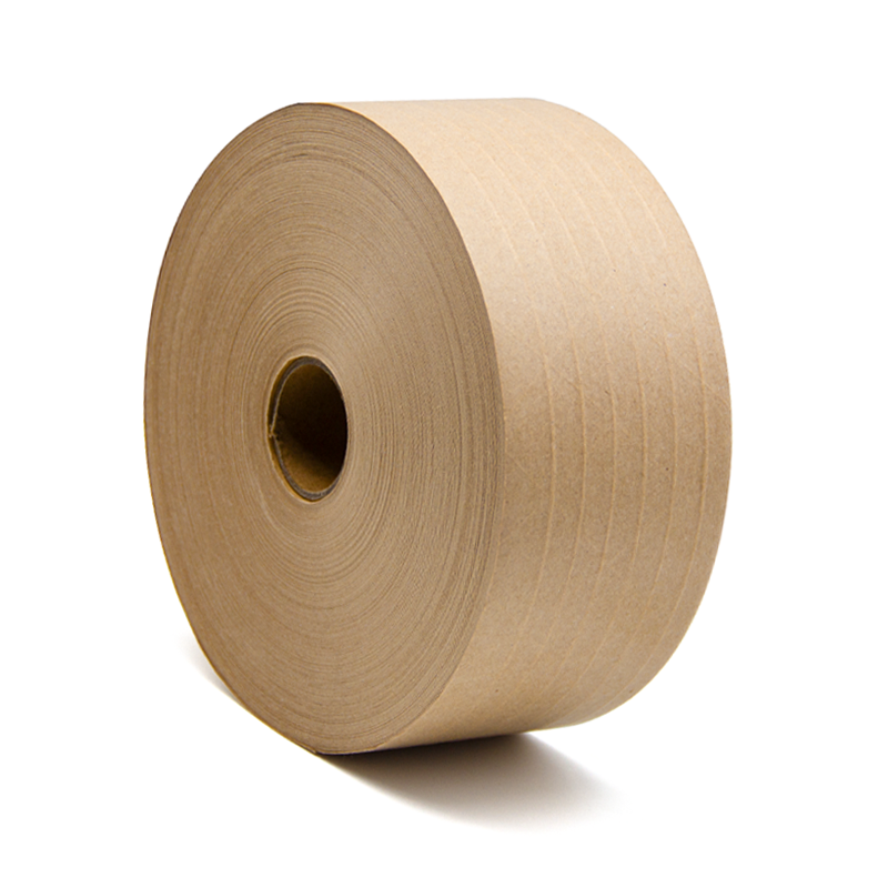 KN-37120R Natural Recycled Reinforced Water Activated Kraft Paper Tape