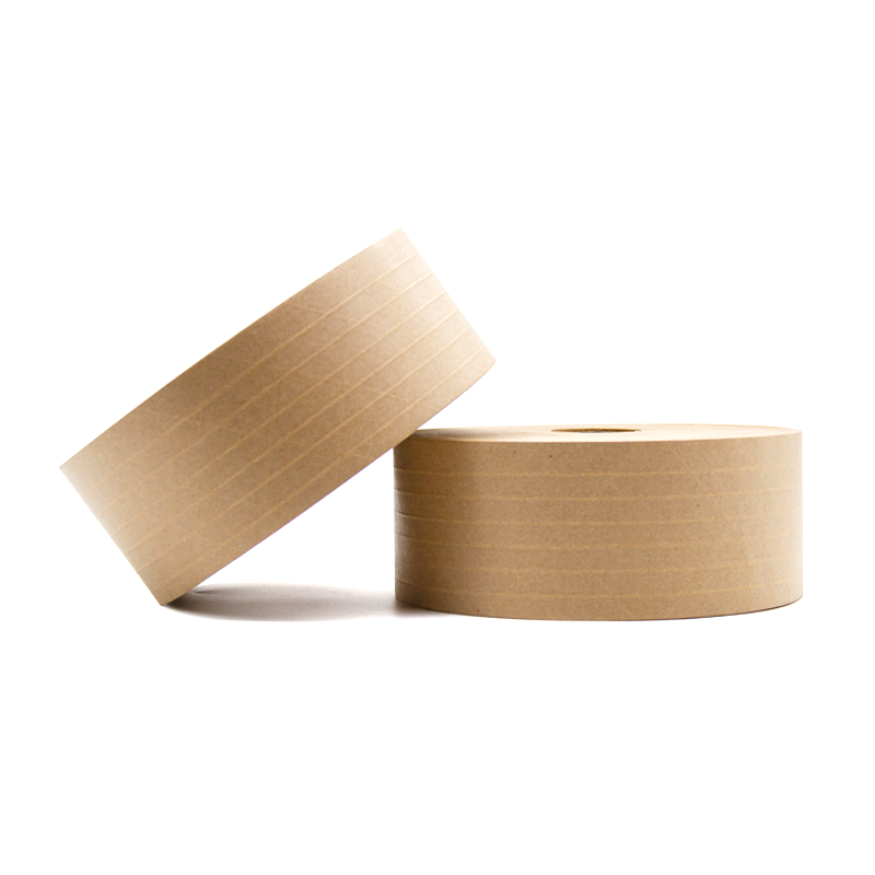 KN-37120R Natural Recycled Reinforced Water Activated Kraft Paper Tape