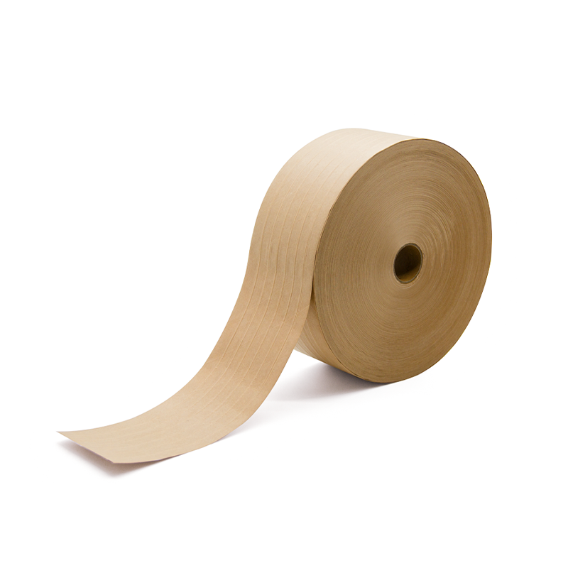 KN-37120R Natural Recycled Reinforced Water Activated Kraft Paper Tape