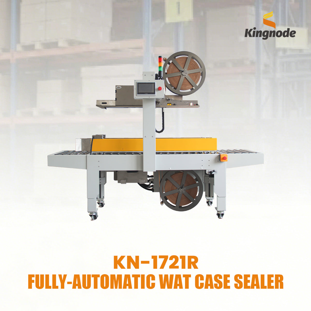 KN-1721R Fully Automatic Water-Activated Tape Case Sealer