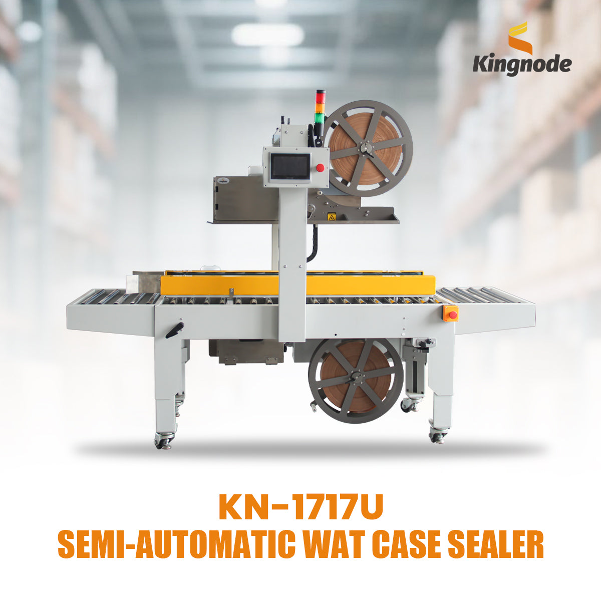 KN-1717U Semi-Automatic Water-Activated Tape Case Sealer